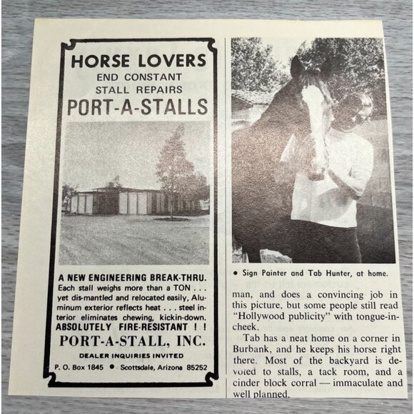 Trail-Et Trailers Vintage Print Ad 1970s Manawa WI Horseman Deluxe Horse Trailer - Picture 3 of 6